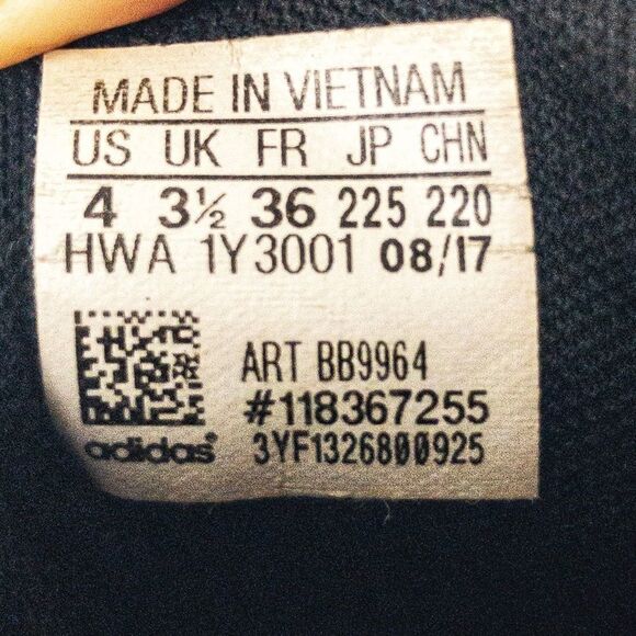 Adidas Ilation Hightops with Cloudfoam Soles Sz 4 - Picture 10 of 11